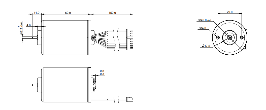 BLDC42無刷馬達(dá)圖紙 BLDC42無刷馬達(dá)圖紙